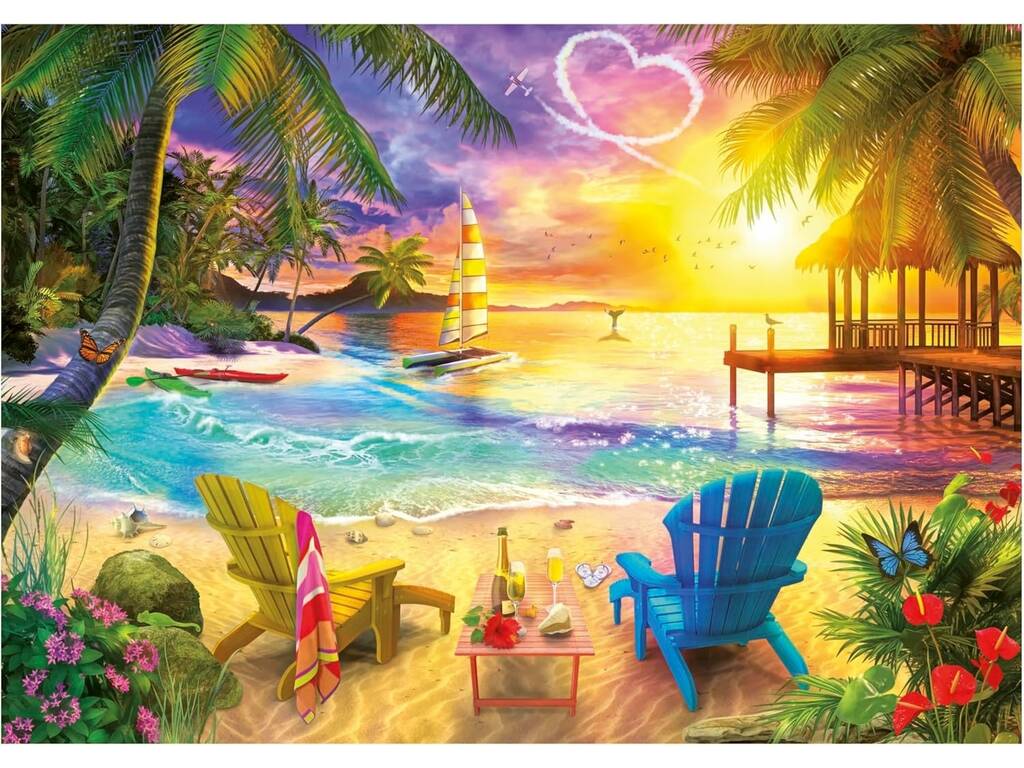 Puzzle 1000 Spiaggia dell'Amore