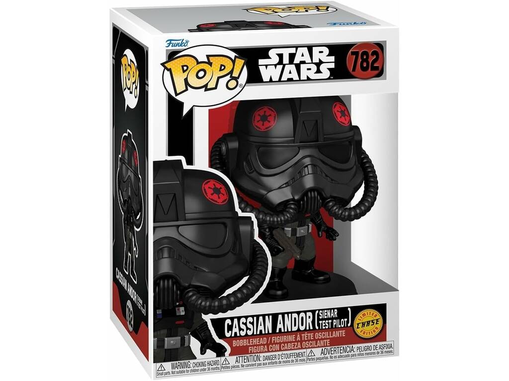 Funko Pop Star Wars Andor Figura Cassian Andor Sienar Test Pilor con testa oscillante
