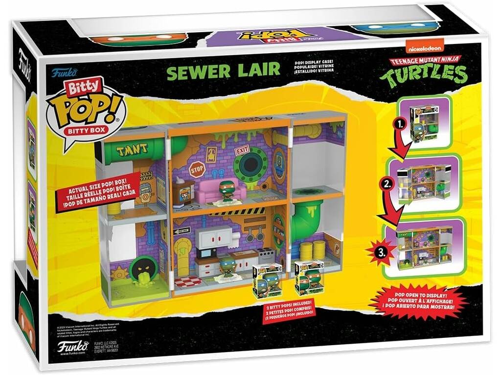 Funko Bitty Pop Bitty Box Tartarughe Ninja Sewer Lair