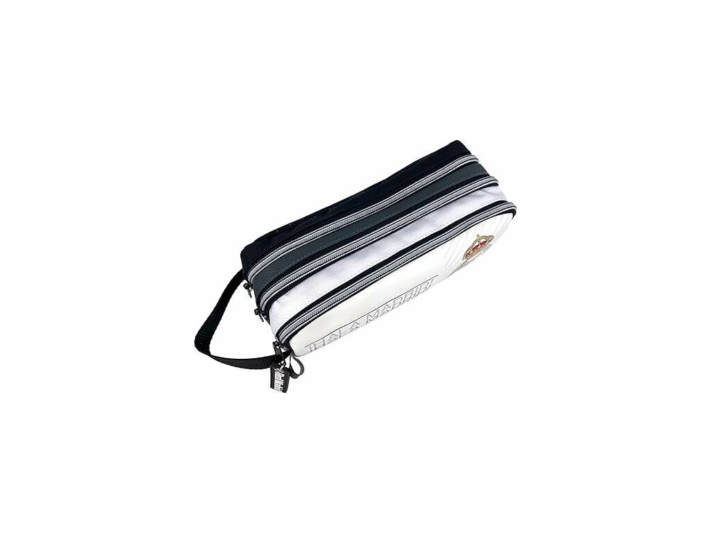 Astuccio triplo Real Madrid con 3 scomparti