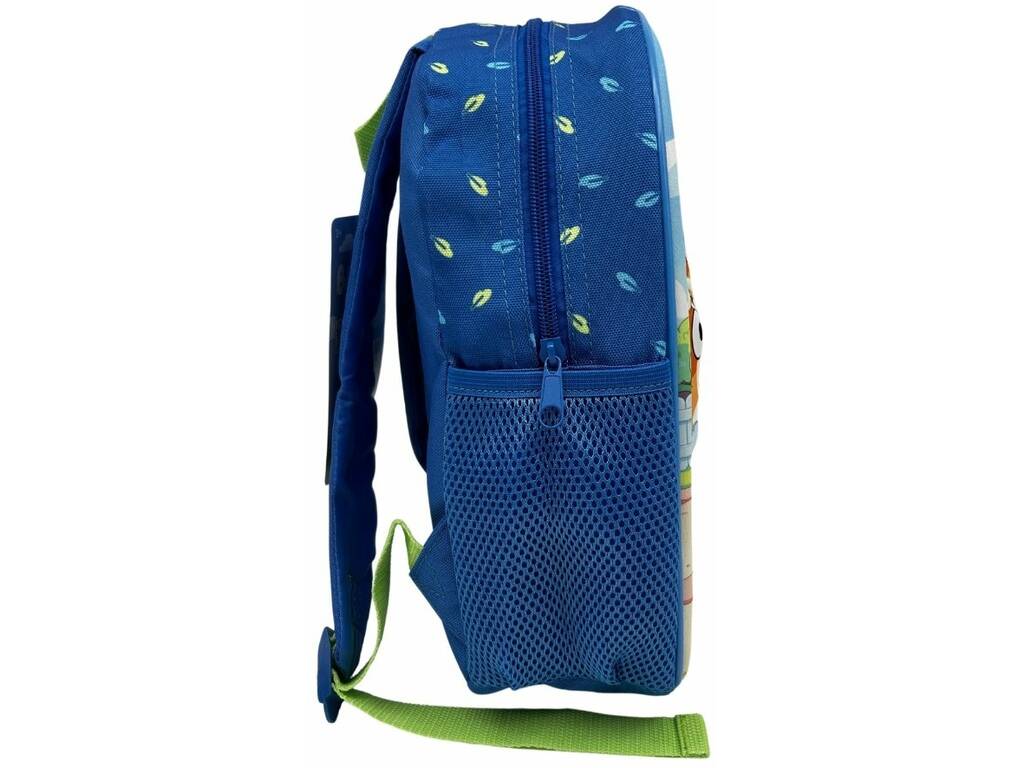 Bluey Mochila Pré-escolar 3D de 30x26x8 cm