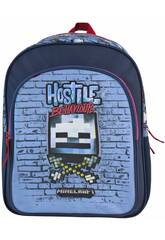 Minecraft Hostile Behaviour Mochila Adaptable a Carro 40x31x15 Cm