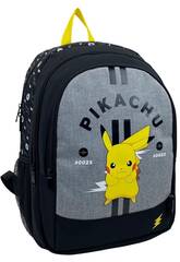 Pokemon Pikachu Sac à dos adaptable au chariot 40x31x15 Cm