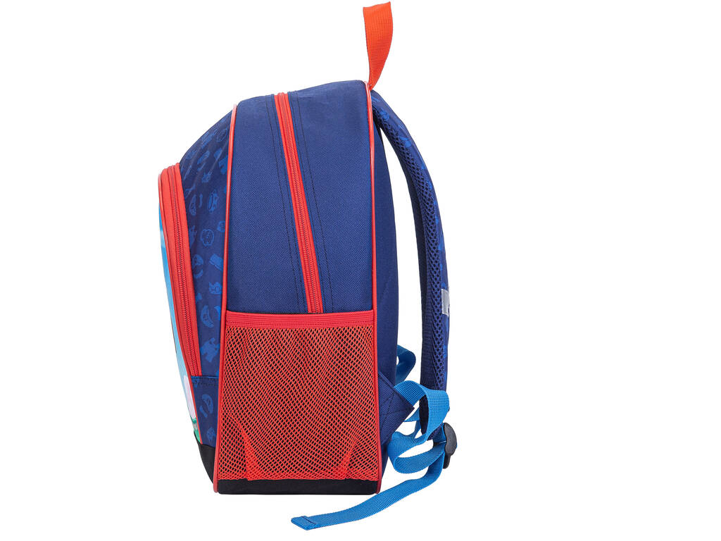 Super Mario Schulrucksack mit Taschen 37x27x17 cm