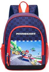 MarioKart Mochila Escolar con Bolsillos de 37x27x17 cm
