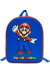 Super Mario Mochila Preescolar 3D de 30x26x8 cm