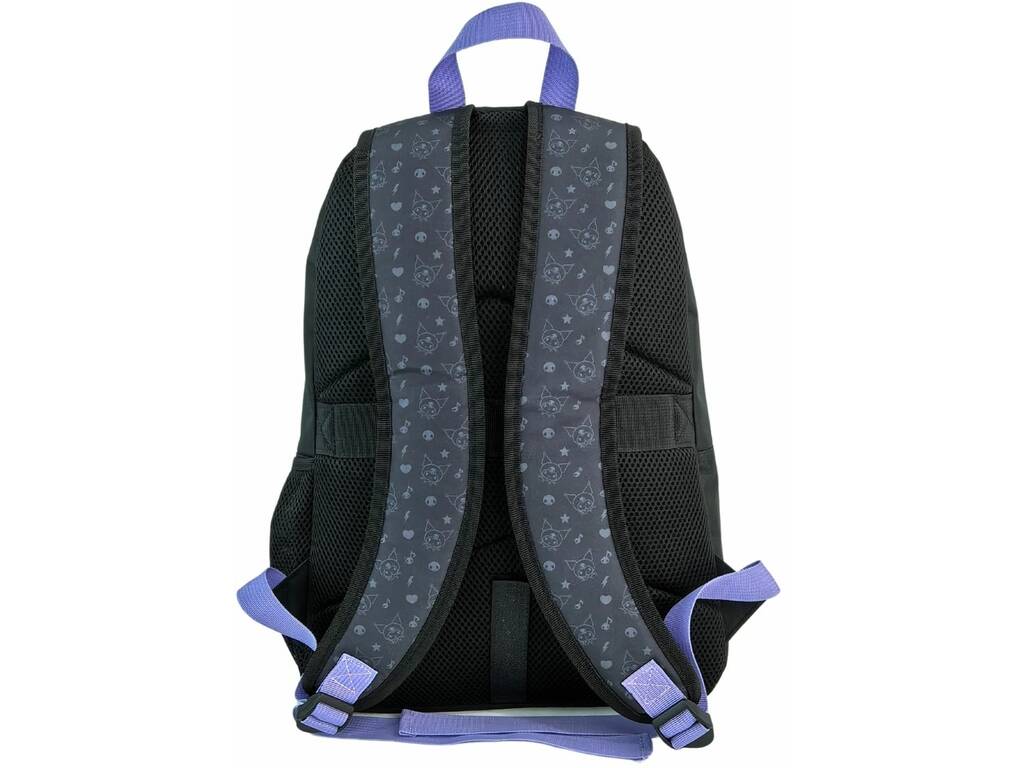 Kuromi Rucksack mit Gepolstertem Rücken, Wagenbefestigung 42X31X13,5 cm