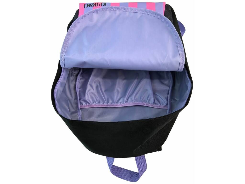 Kuromi Rucksack mit Gepolstertem Rücken, Wagenbefestigung 42X31X13,5 cm