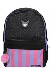 Kuromi Rucksack mit Gepolstertem Rücken, Wagenbefestigung 42X31X13,5 cm