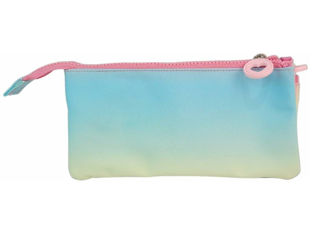 Blin Blin Gradient Pink Dreifach-Federmäppchen 11x23x5 cm