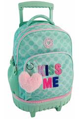 Blin Blin Kiss Me Rucksack mit abnehmbarem Trolley 34x30x20 cm