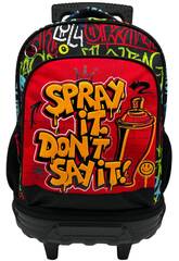 Spray It Mochila con Carro Extraible de 50x34x26 cm