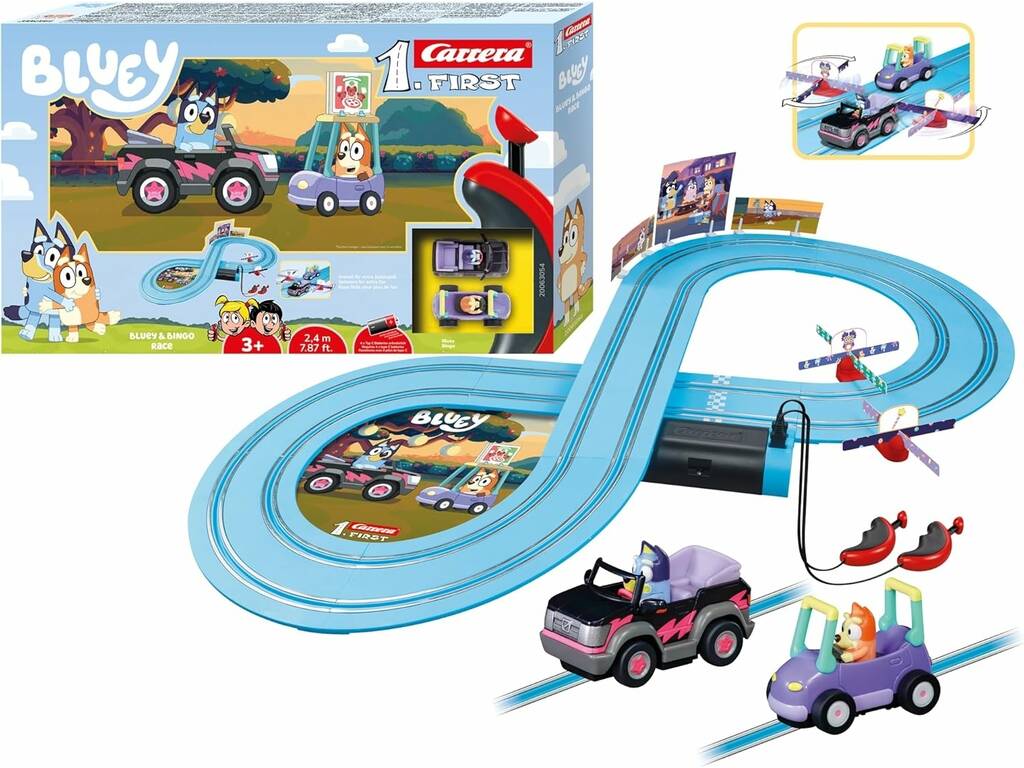 Bluey Carrera 1 First Circuito Bluey e Bingo Race