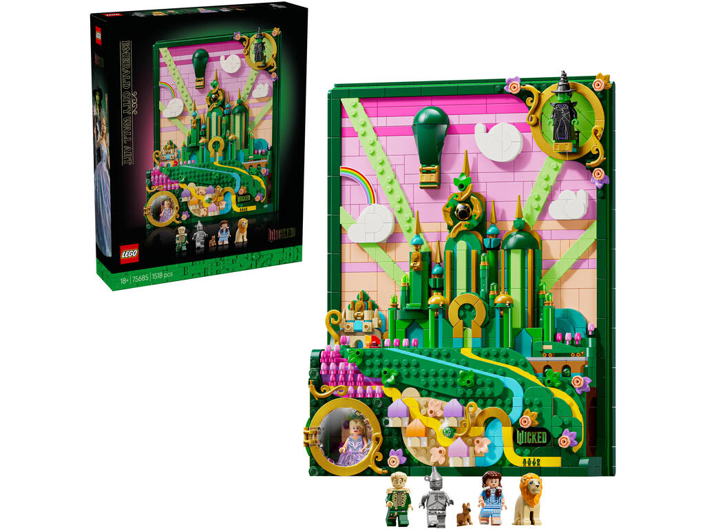 Lego Wicked Arte Mural: Emerald City