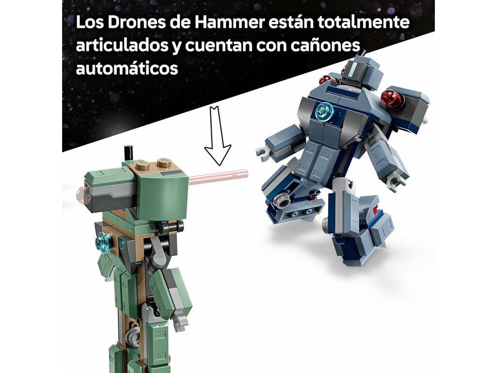 Lego Marvel Iron Man e War Machine contro i droni di Hammer