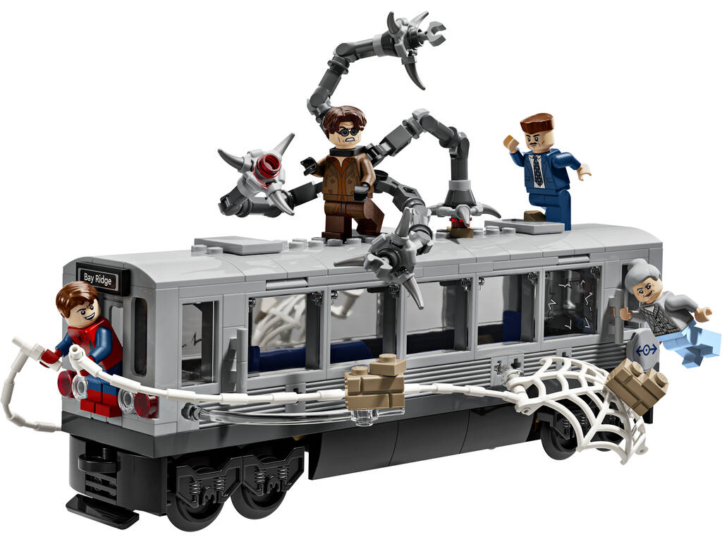 Lego Super Heroes Marvel Spiderman Vs Doc Ock Scena del treno sotterraneo