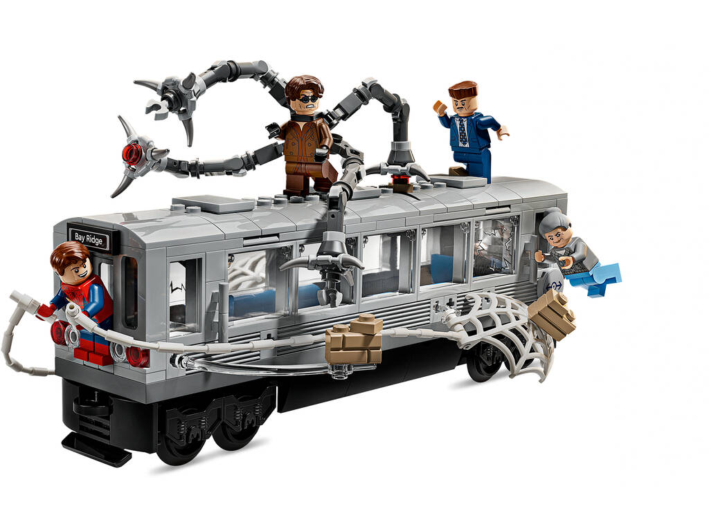 Lego Super Heroes Marvel Spiderman Vs Doc Ock Scena del treno sotterraneo