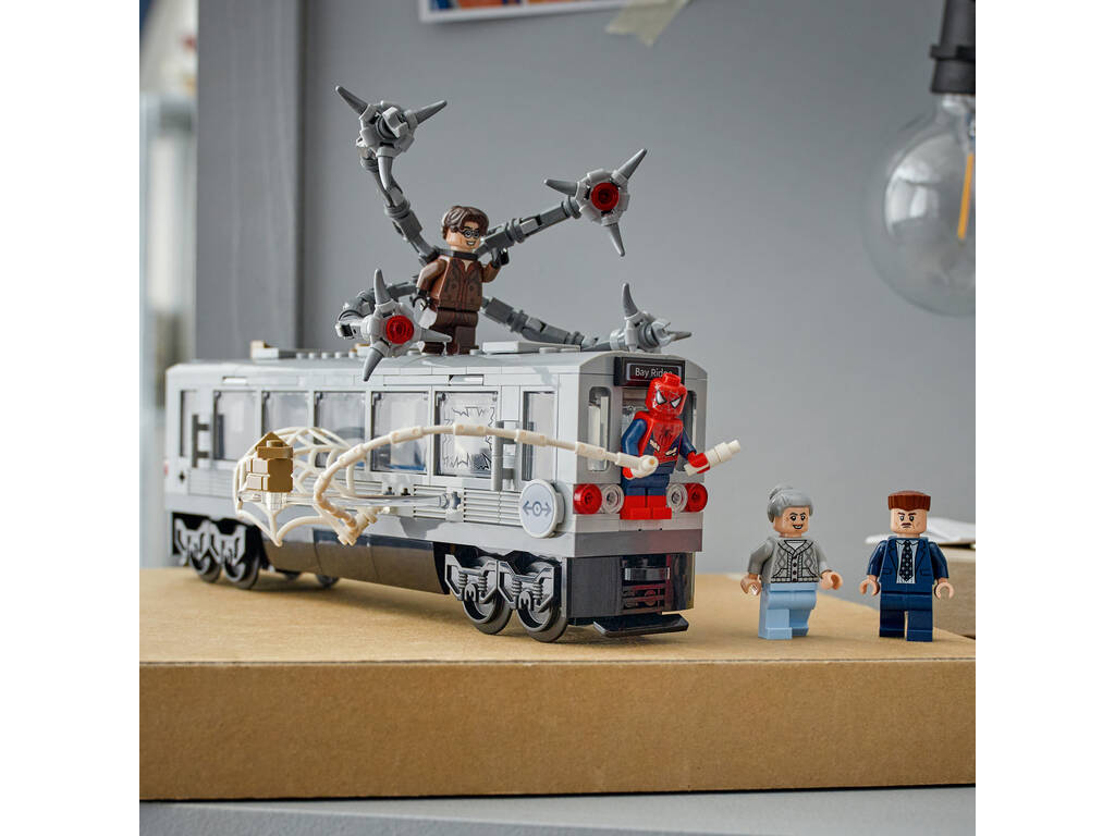 Lego Super Heroes Marvel Spiderman Vs Doc Ock Scena del treno sotterraneo