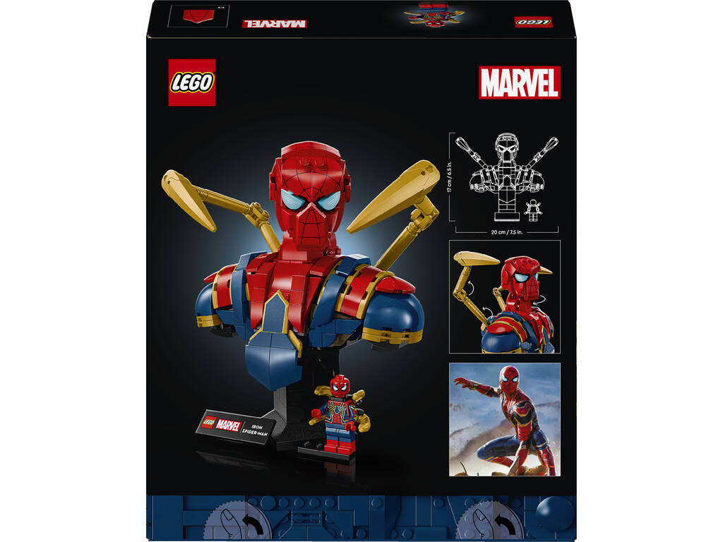 Lego Marvel Busto di Iron Spiderman