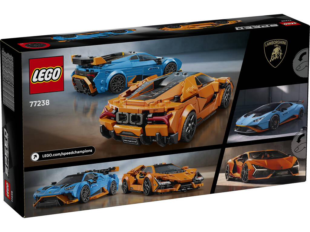 Lego Speed Champions Lamborghini Revuelto et Huracán STO