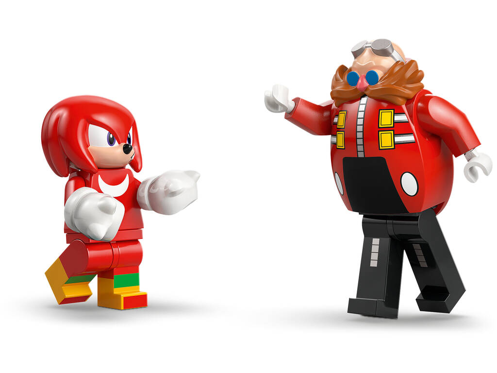 Lego Sonic Knuckles contre Meca Egg Crusher du Dr Eggman
