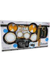 Bateria Eletrónica Flexível com Pedal e Baquetas