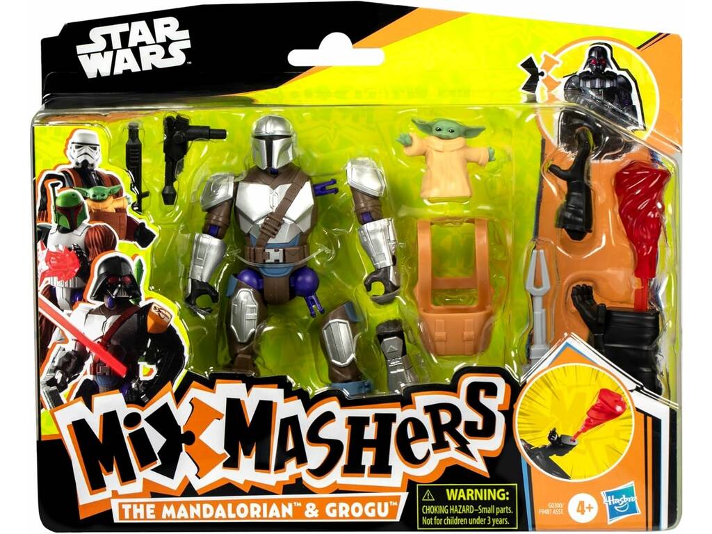 Star Wars MixMashers Figura Deluxe The Mandalorian con Accessori