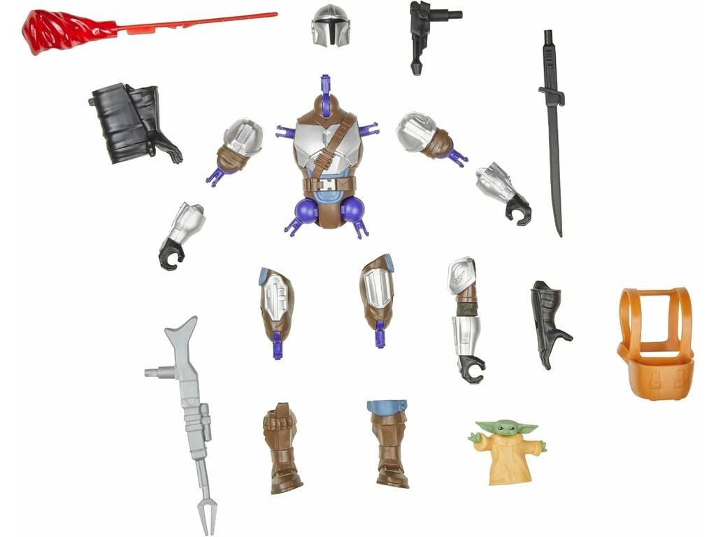 Star Wars MixMashers Figura Deluxe The Mandalorian con Accessori