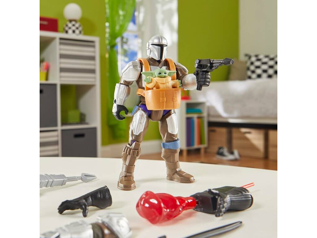 Star Wars MixMashers Figura Deluxe The Mandalorian con Accessori