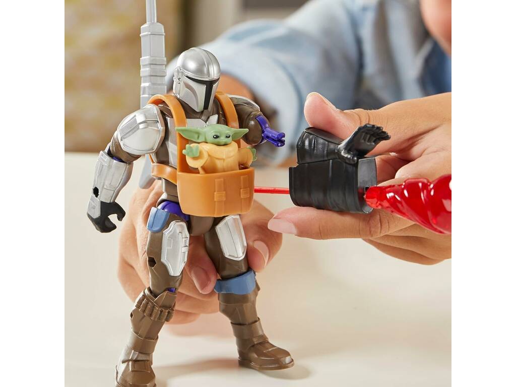 Star Wars MixMashers Figura Deluxe The Mandalorian con Accessori