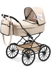 Passeggino per bambole Classic Beige con borsa