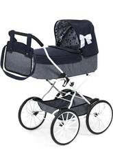 Passeggino per bambole Classic blu navy con borsa