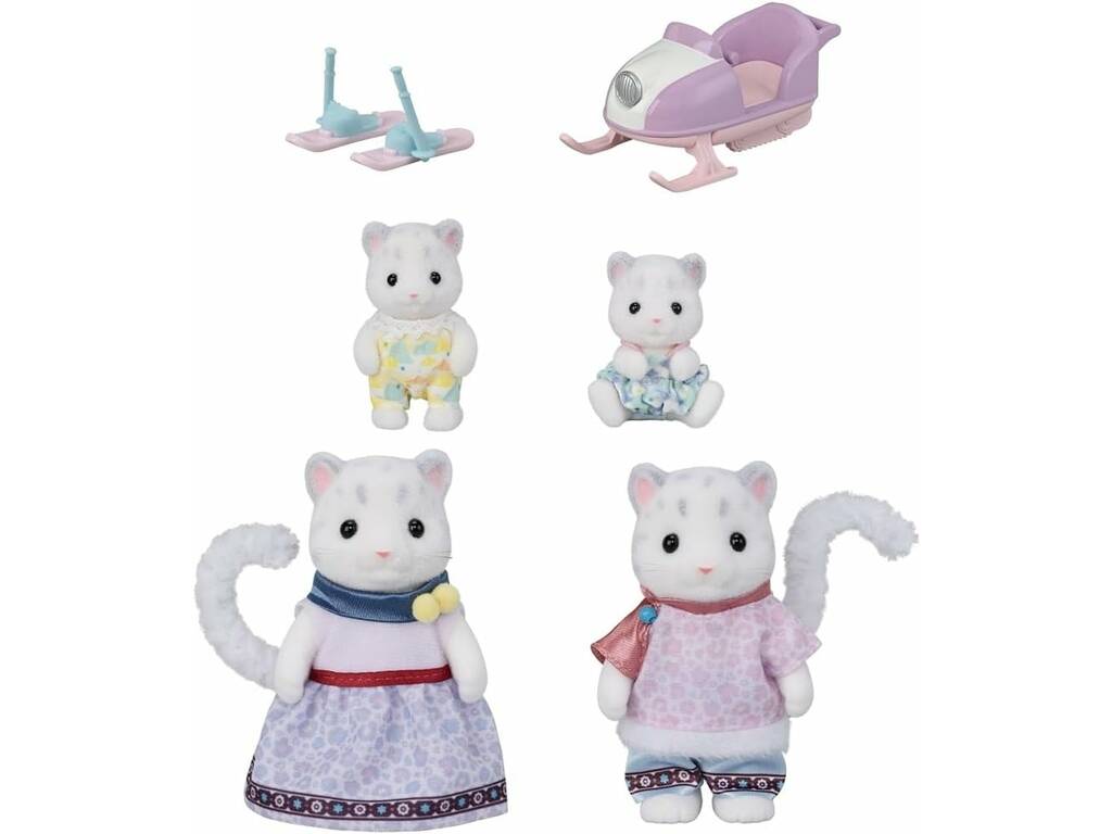 Sylvanian Families Pack Famiglia Leopardo delle Nevi