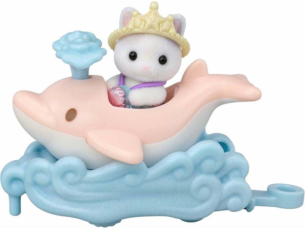 Sylvanian Families Figura Puffy con barca e Cara con delfino