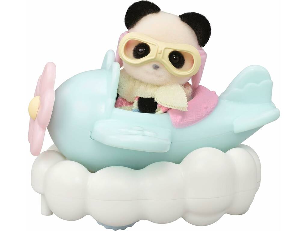 Sylvanian Families Figura Crème con treno ed Erin con aereo