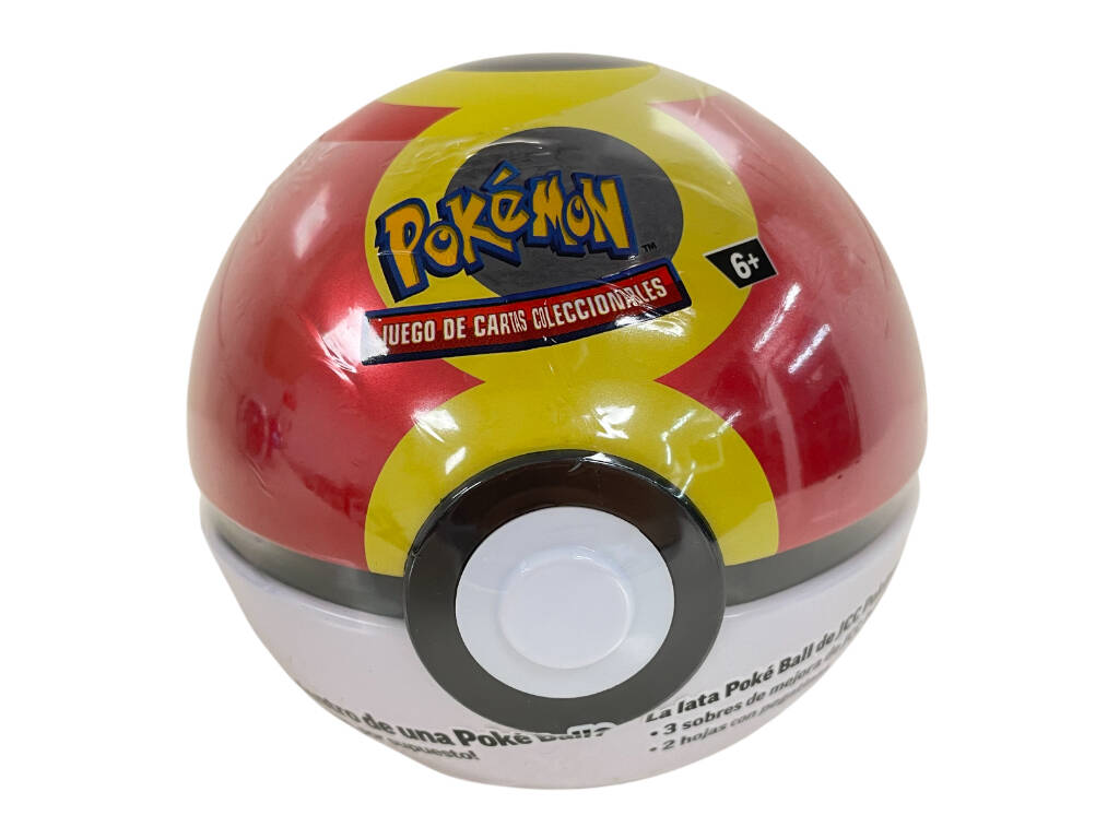 Poké Ball en boîte Pokémon TCG avec 3 sachets et autocollants