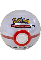 Poké Ball en boîte Pokémon TCG avec 3 sachets et autocollants