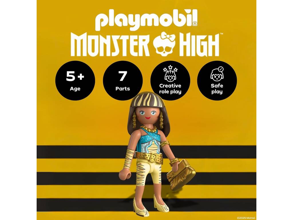 Playmobil Monster High Boneca Cleo De Nile com Acessório