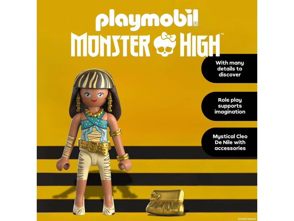 Playmobil Monster High Boneca Cleo De Nile com Acessório