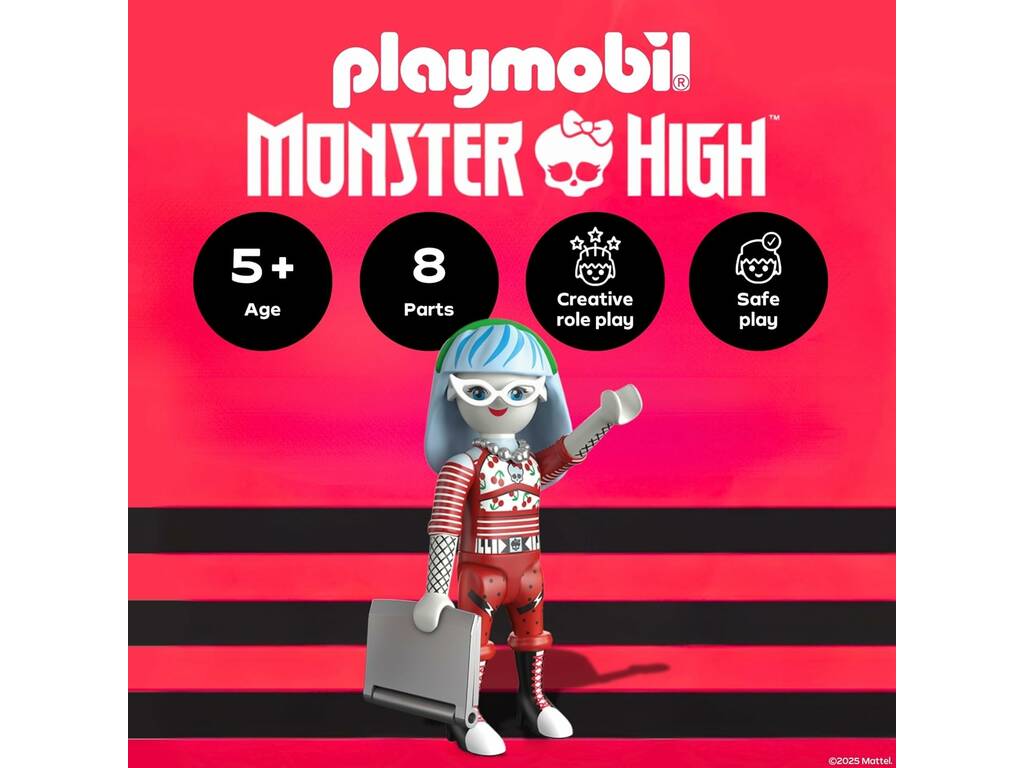 Playmobil Monster High Muñeca Ghoulia Yelps con Accesorio
