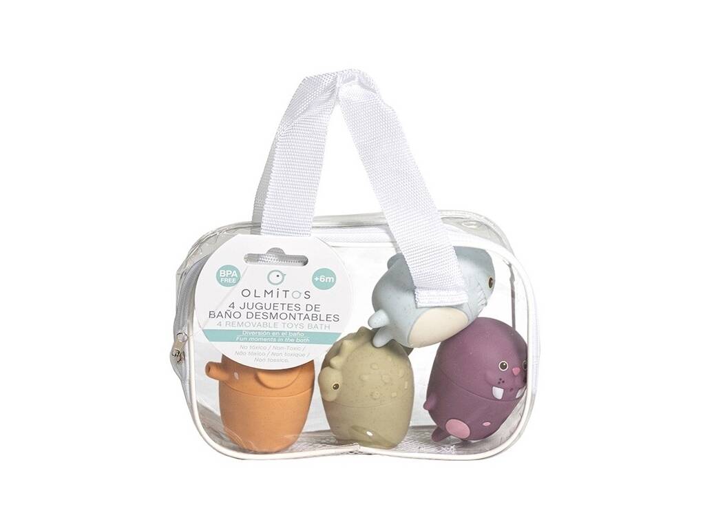 Borsa giocattoli da bagno 4 pezzi Friend