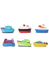 Olmitos Bade-Spielzeugset: 6 Boote