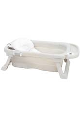 Klappbare Babybadewanne Grau mit Wippe