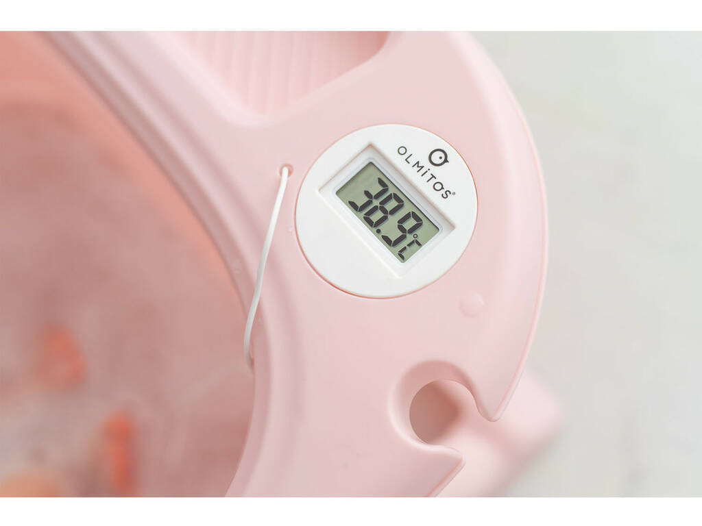 Vasca da bagno pieghevole rosa con amaca