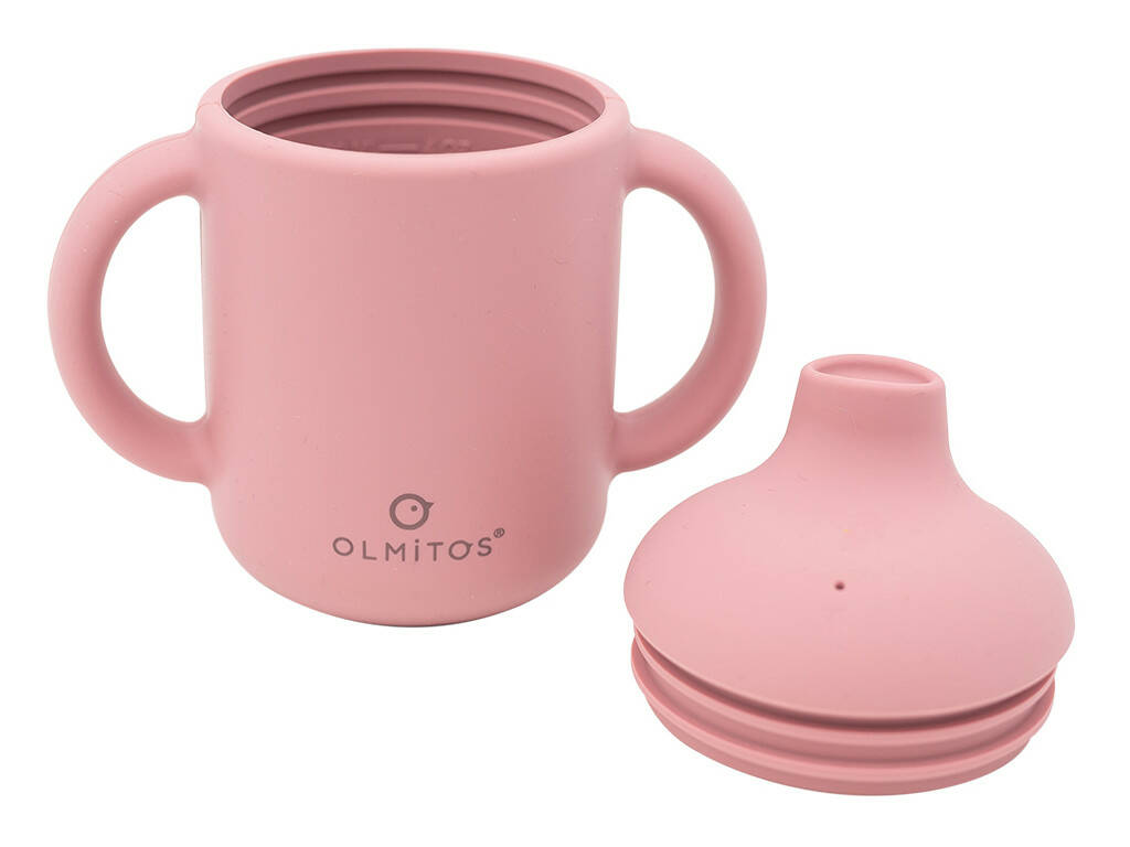Servizio da tavola 7 pezzi in silicone rosa