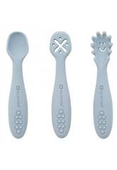 Set de couverts d'apprentissage gris