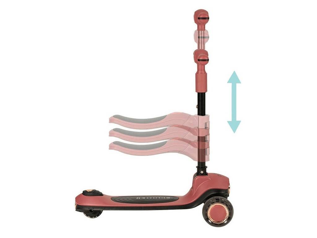 Monopattino evolutivo Roller Granate 2 in 1