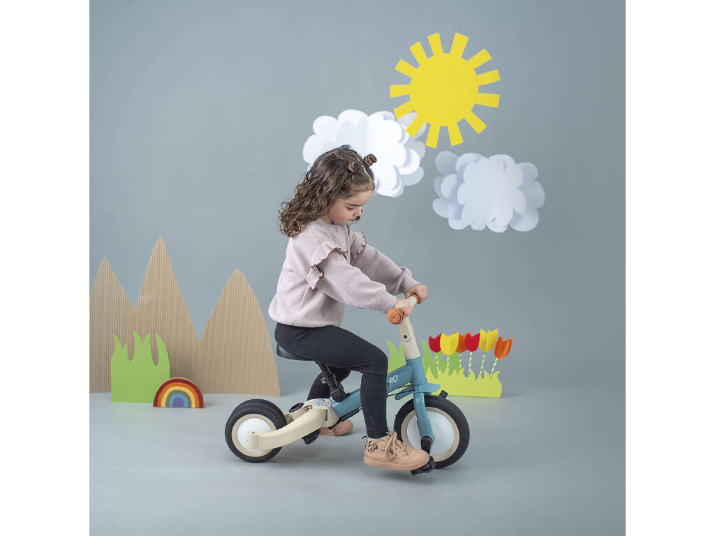 Triciclo multifunzione Gyro 5 in 1 colore blu