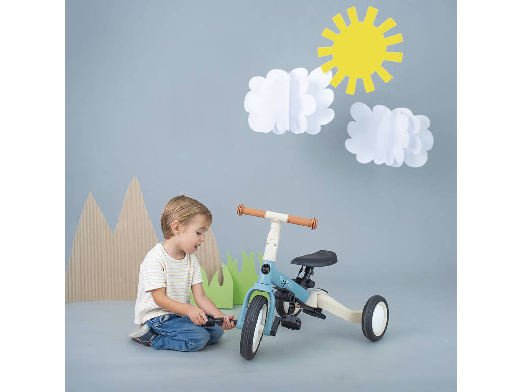 Triciclo multifunzione Gyro 5 in 1 colore blu