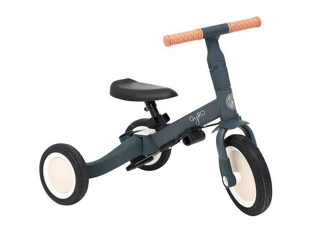 Triciclo multifunzione Gyro 5 in 1 colore grigio